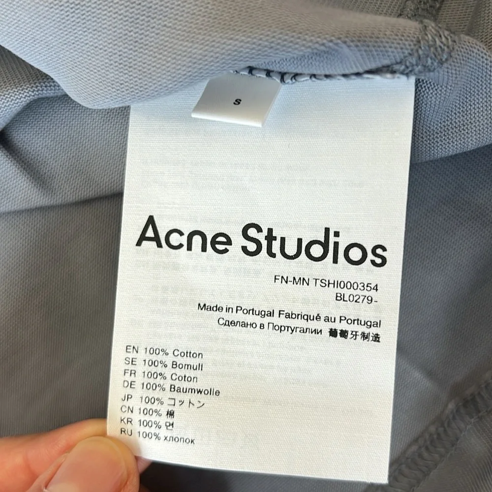ACNE Organic Cotton Logo Longsleeve - Picture 5 of 12